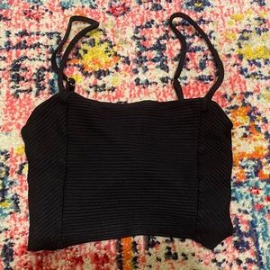 Society Amuse Black Bustier Top